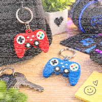 3D Gamepad Schlüsselanhänger Controller Anhänger Zufallsfarbe 5 cm