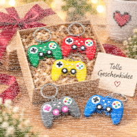 3D Gamepad Schlüsselanhänger Controller Anhänger Zufallsfarbe 5 cm