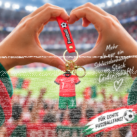 Fußball Schlüsselanhänger Ronaldo Bagclip Rucksackanhänger PVC Figur mit Band Nr. 7 Fußball Anhänger Portugal