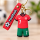 Fußball Schlüsselanhänger Ronaldo Bagclip Rucksackanhänger PVC Figur mit Band Nr. 7 Fußball Anhänger Portugal