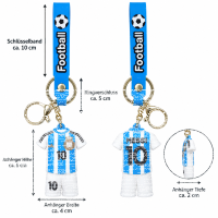 Fußball Schlüsselanhänger Messi Bagclip...