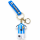 Fußball Schlüsselanhänger Messi Bagclip Rucksackanhänger PVC Figur mit Band Nr. 7 Fußball Anhänger Argentinien