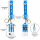 Fußball Schlüsselanhänger Messi Bagclip Rucksackanhänger PVC Figur mit Band Nr. 7 Fußball Anhänger Argentinien