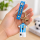 Fußball Schlüsselanhänger Messi Bagclip Rucksackanhänger PVC Figur mit Band Nr. 7 Fußball Anhänger Argentinien