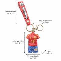 Fußball Schlüsselanhänger Yamal Bagclip...