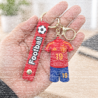 Fußball Schlüsselanhänger Yamal Bagclip Rucksackanhänger PVC Figur mit Band Nr. 19 Fußball Anhänger