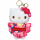 Hello Kitty Plüsch Schlüsselanhänger 12 cm Kimono Blumen Design rot Taschenanhänger Kuscheltier Plüschtier Bagclip Stofftier Plush Cute Weihnachten Geschenke für Kinder