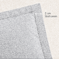 Soma Renforcé-Bettwäsche mit Stehsaum aus 100 % Baumwolle, 155x220 + 80x80 cm, Silber