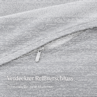 Soma Renforcé-Bettwäsche mit Stehsaum aus 100 % Baumwolle, 155x220 + 80x80 cm, Silber