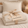 Soma Renforcé-Bettwäsche mit Stehsaum aus 100 % Baumwolle, 155x220 + 80x80 cm, Natur
