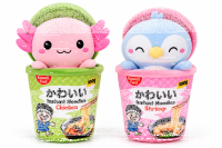 Kawaii Nudelbecher Plüsch Kuscheltier 2er Set...