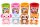 Kawaii Nudelbecher Plüsch Kuscheltier 2er Set – 17 cm Faultier & Fuchs