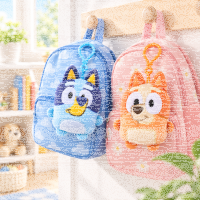 Bluey & Bingo Plüsch Bagclip Schlüsselanhänger ca. 10 cm Bluey