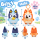 Bluey & Bingo Plüsch Bagclip Schlüsselanhänger ca. 10 cm Bluey