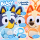 Bluey & Bingo Plüsch Bagclip Schlüsselanhänger ca. 10 cm Bingo