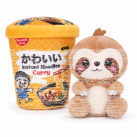 Kawaii Nudelbecher Plüsch Kuscheltier – 17 cm...