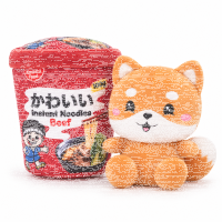 Kawaii Nudelbecher Plüsch Kuscheltier – 17 cm...