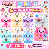 Kawaii Kuties Snaxolotyl Axolotl Schlüsselanhänger 3D 1er Set unsortiert nich wählbar
