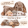 Kuschelhase Mama mit 3 Baby-Häschen 50 cm – Plüschtier Spielset XL Kuscheltier Familie