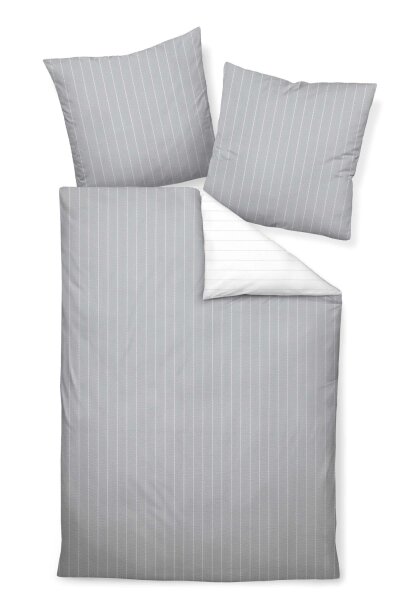 Janine Mako-Soft-Seersucker Kissenhülle 40x40 1 teilig  Tango 20020-08-600 silber