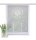 Home Wohnideen Fensterbehang Leinenstruktur Bestickt 1 teilig 100 x 90 cm Weiss