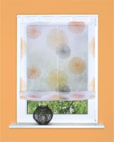 Home Wohnideen Schlaufenraffrollo Voile Digitaldruck Rawlins 1 teilig 140 x 60 cm Orange