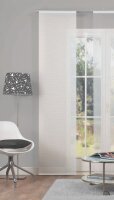 Home Wohnideen Schiebevorhang Voile Querstreifen "Bambus"-Optik 1 teilig 245 x 60 cm Wollweiss
