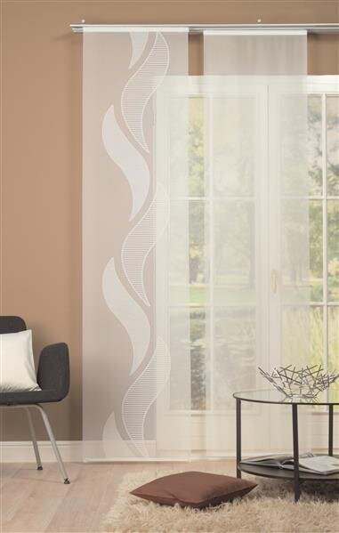 Schiebewand Voile Scherli 1 teilig 245 x 60 cm Wollw Home Wohnideen Schiebewand 