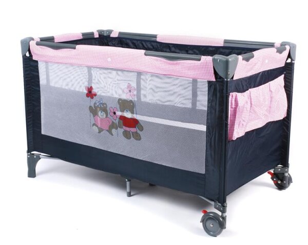 Chic 4 Baby Reisebett Luxus Pink Checker