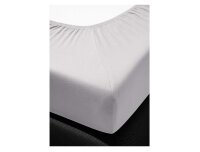 Irisette Fein-Biber Spannbetttuch Merkur 0006 nebel 100 x 200 cm + 100x200 cm