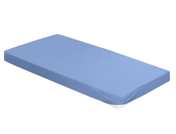 Irisette Fein-Biber Spannbetttuch Merkur 0006 dkl-blau 100 x 200 cm + 100x200 cm
