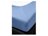 Irisette Fein-Biber Spannbetttuch Merkur 0006 dkl-blau 100 x 200 cm + 100x200 cm