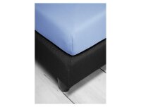 Irisette Fein-Biber Spannbetttuch Merkur 0006 dkl-blau 100 x 200 cm + 100x200 cm
