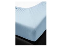 Irisette Fein-Biber Spannbetttuch Merkur 0006 bleu 100 x 200 cm + 100x200 cm