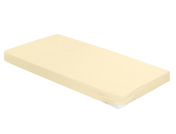 Irisette Fein-Biber Spannbetttuch Merkur 0006 gelb 100 x 200 cm + 100x200 cm