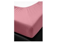 Irisette Fein-Biber Spannbetttuch Merkur 0006 fraise 100 x 200 cm + 100x200 cm