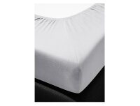 Irisette Mako-Jersey Spannbetttuch Jupiter 0008 grau 150 x 200 cm + 140-160 x 200 cm