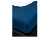 Irisette Mako-Jersey Spannbetttuch Jupiter 0008 indigo 190 x 200 cm + 180-200 x 200 cm
