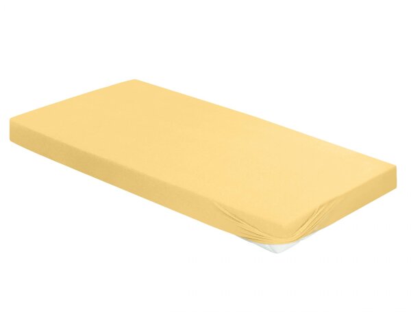 Irisette Mako-Jersey Spannbetttuch Jupiter 0008 honig 100 x 200 cm + 90-100 x 190-220 cm