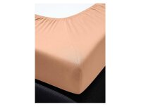 Irisette Frottier-Stretch Spannbetttuch Orion 0009 apricot 190 x 200 cm + 190x200 cm