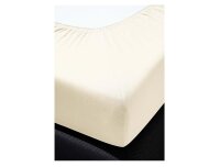 Irisette Frottier-Stretch Spannbetttuch Orion 0009 natur 190 x 200 cm + 190x200 cm