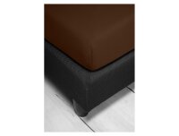 Irisette Frottier-Stretch Spannbetttuch Orion 0009 schoko 120 x 200 cm + 120x200 cm