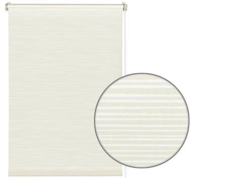 Gardinia EASYFIX Rollo Dekor 103 Streifen weiß/beige 60 x 150 cm