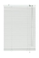 Gardinia Aluminium-Jalousie 25 mm weiß 60 x 130 cm