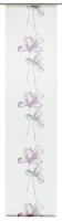 Gardinia Flächenvorhang Stoff waschbar 126 Flower weiß/lila 60 x 245 cm