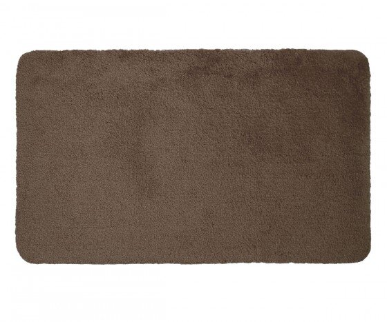 Hochflor Badteppich Badematte  Dyckhoff Opal in vielen Farben und Größen braun Badteppich 50 x 80 cm