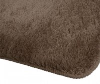 Hochflor Badteppich Badematte  Dyckhoff Opal in vielen Farben und Größen braun Badteppich 50 x 80 cm