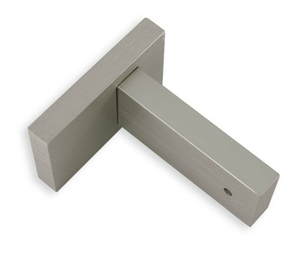 Gardinia Träger für Luxor rechteckig stahl-gebürstet 8 cm