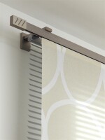 Gardinia Spezialträger für Luxor rechteckig stahl-gebürstet 14 cm