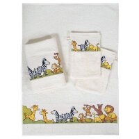 Kinder Baby Kaputzentuch Handtuch Dyckhoff Zoo natur...